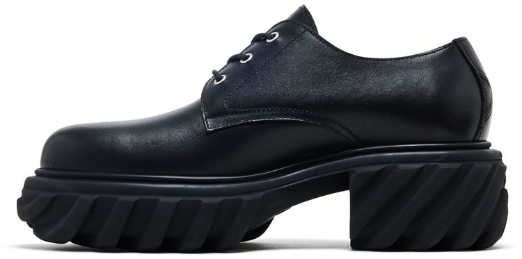 Off White Exploration Almond Toe Derby Black