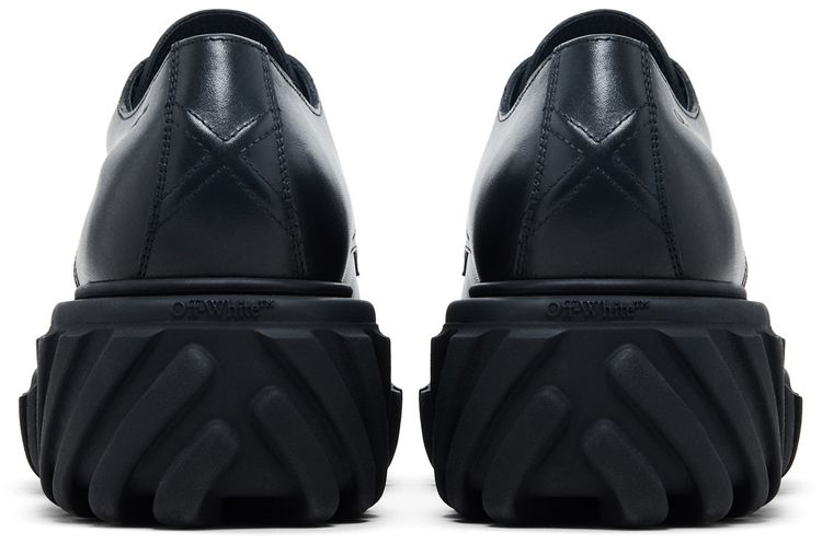 Off White Exploration Almond Toe Derby Black
