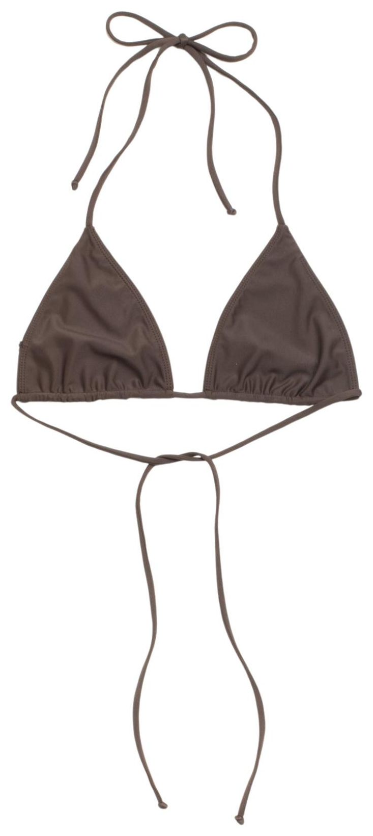 Stussy Triangle Bikini Top Brown