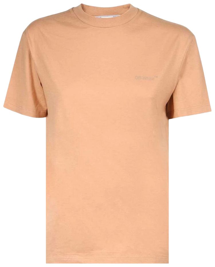 Off White Drag Regular Tee Brown