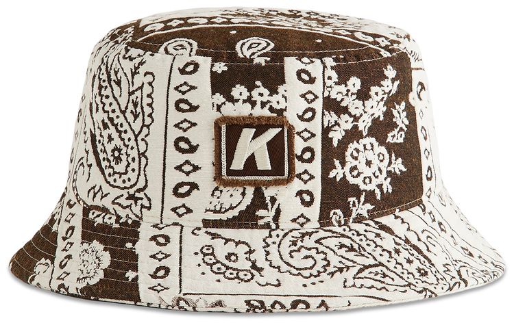 Kith Bandana Jacquard Dawson Bucket Hat Coffee