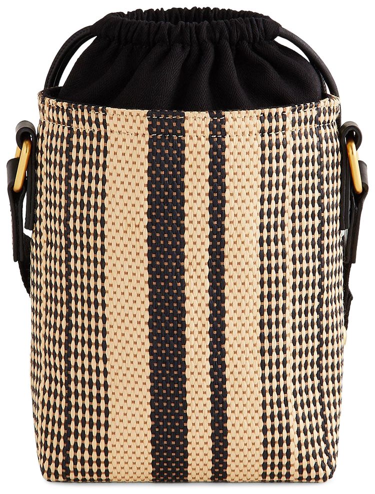 Kith Striped Raffia Drawstring Pouch Radiant