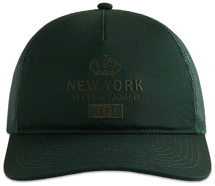Kith New York To The World Relaxed Twill Nolan Trucker Hat Stadium