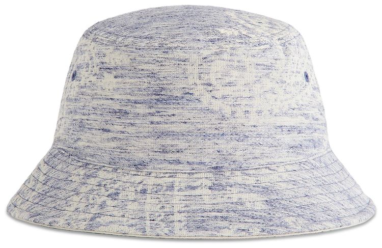 Kith Heather Jacquard Canvas Reversible Dawson Bucket Hat Light Indigo