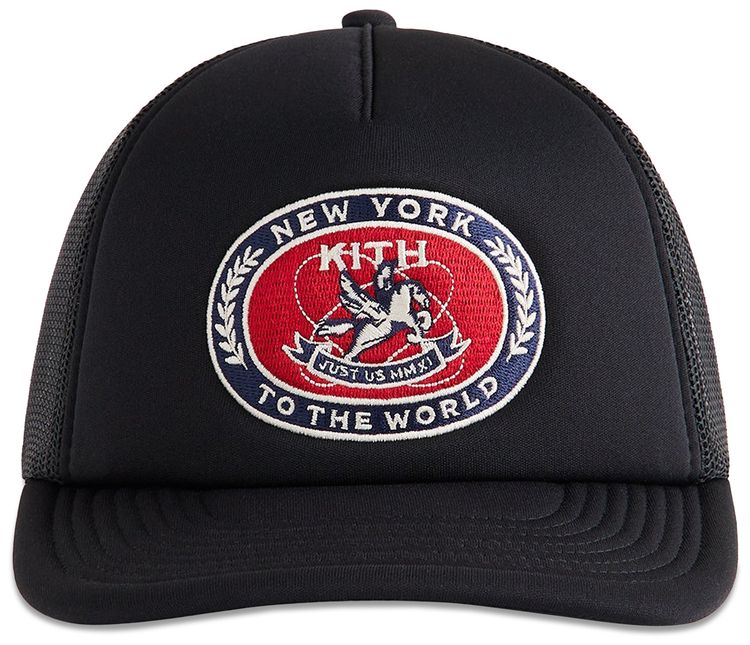 Kith Laurel Pegasus Nolan Trucker Hat Black