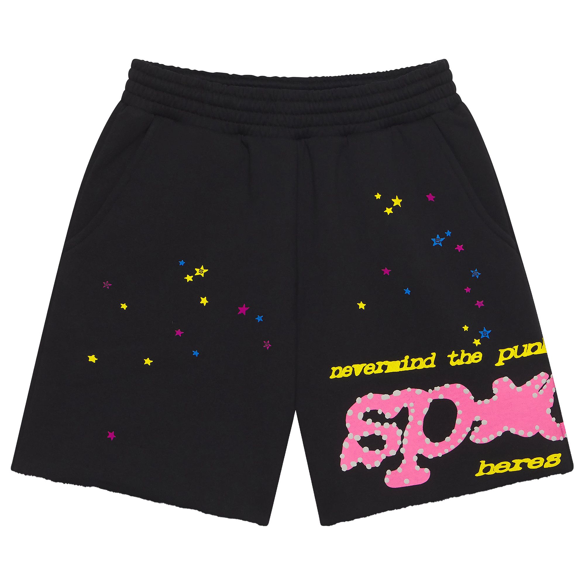 Buy Sp5der Punk V2 Sweatshort 'Black' - SH010SS26BLK | GOAT