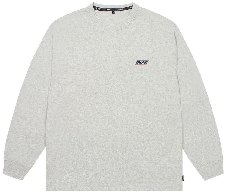 Palace Basically A Long Sleeve Grey Marl