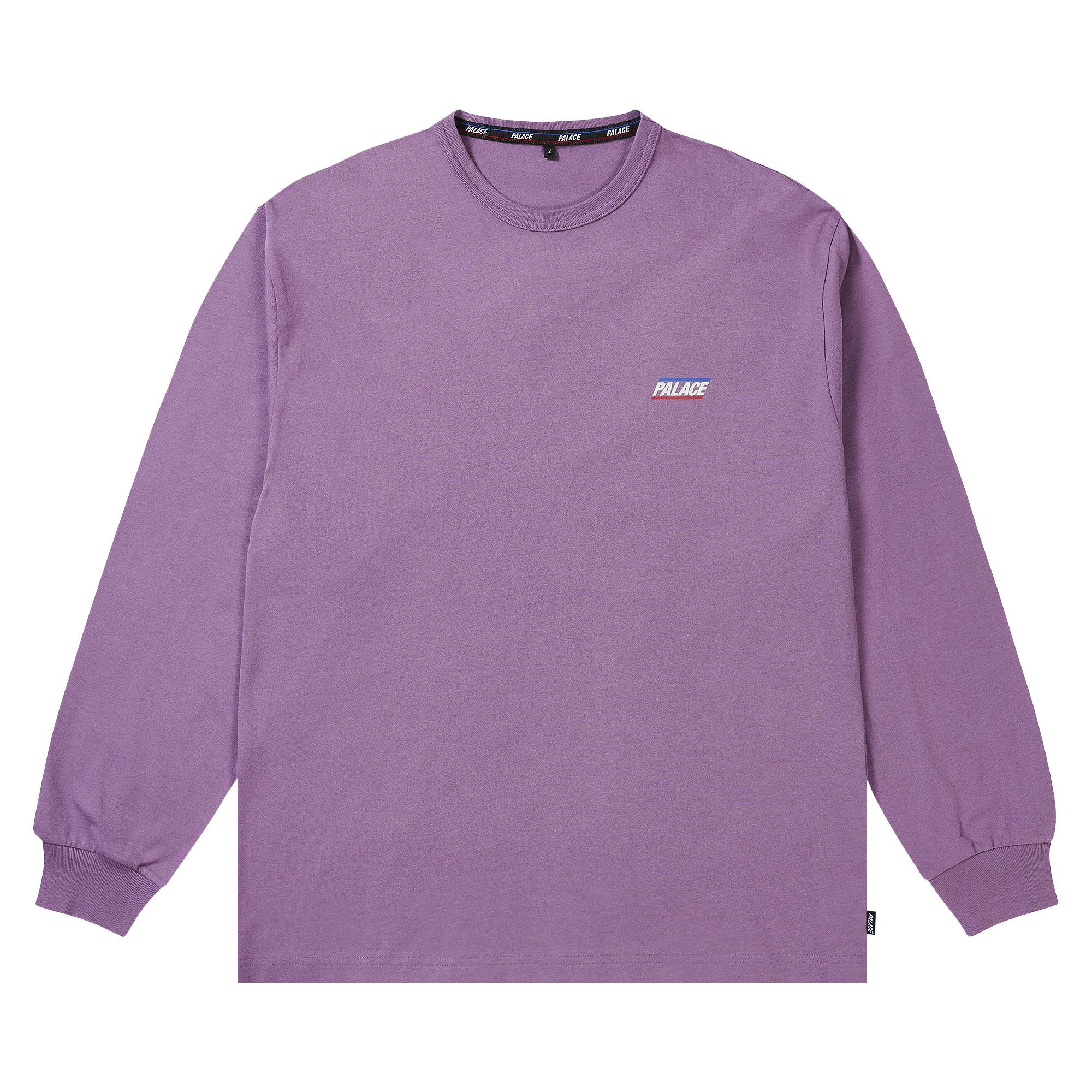 Buy Palace Basically A Long-Sleeve 'Flat Grape' - P30LS009 | GOAT UK