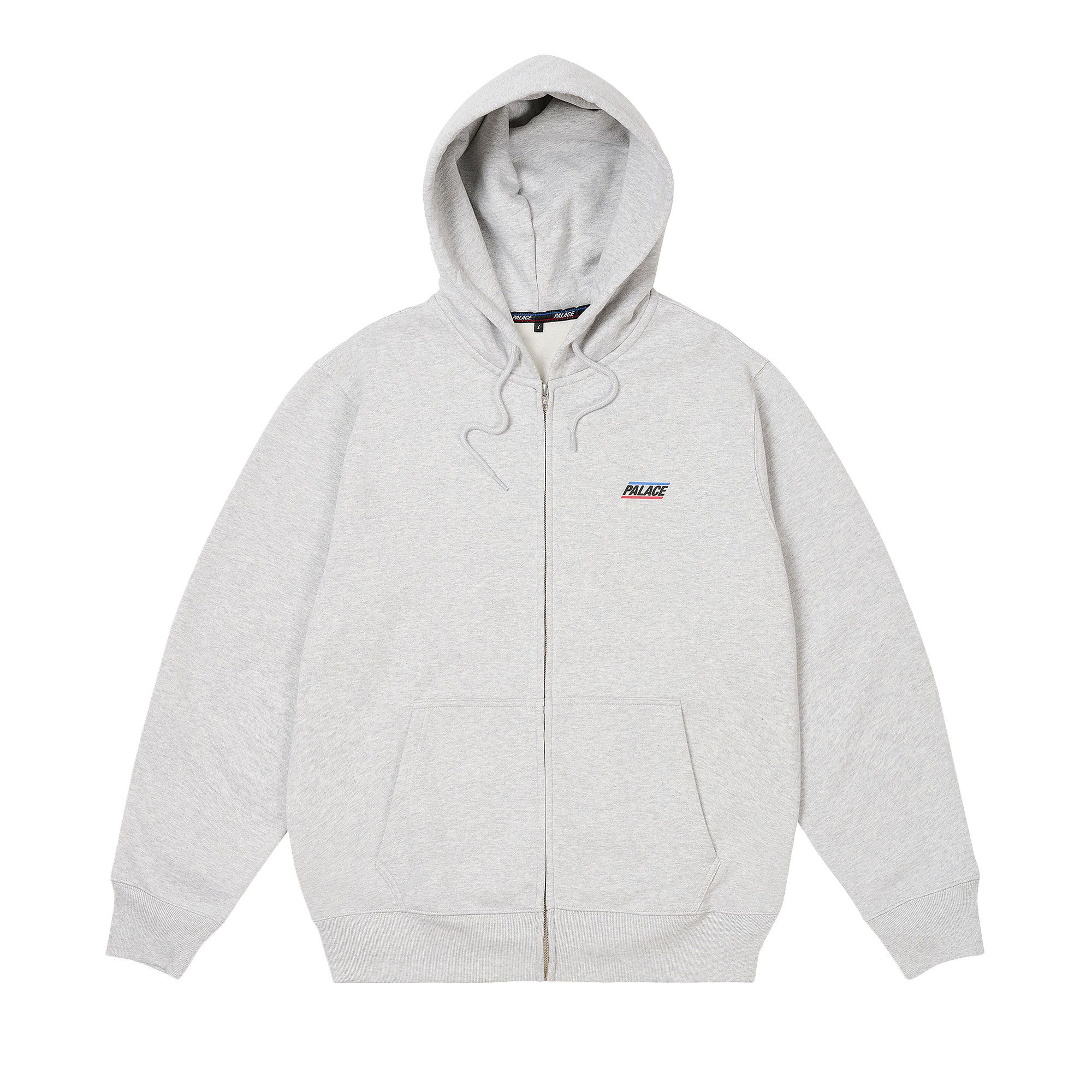 Buy Palace Basically A Zip Hood 'Grey Marl' - P30HD053 | GOAT