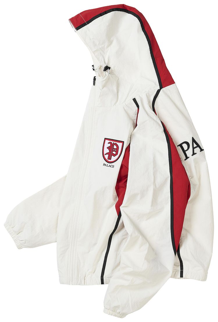 Palace Scrum Hooded Shell Jacket White