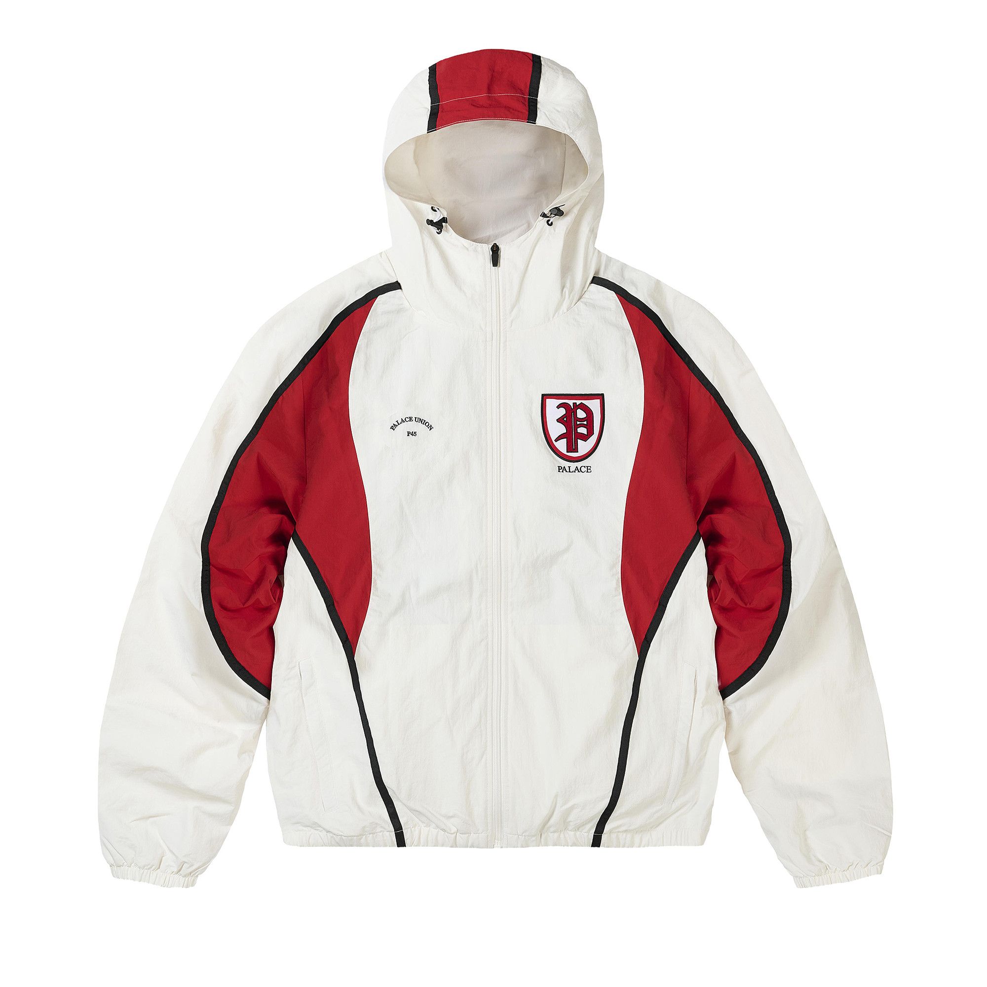 Buy Palace Scrum Hooded Shell Jacket 'White' - P30JK180 | GOAT