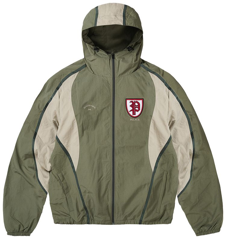 Palace Scrum Hooded Shell Jacket Olive