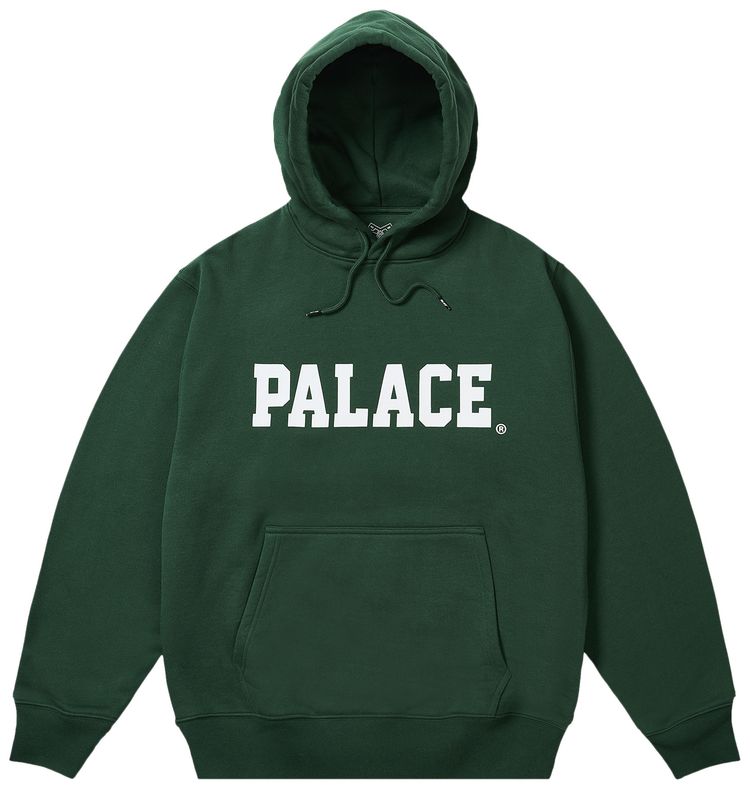 Palace Uni Hood Racey Green