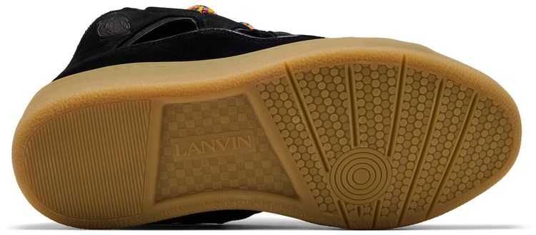 Lanvin Curb Mule Black Multi Laces