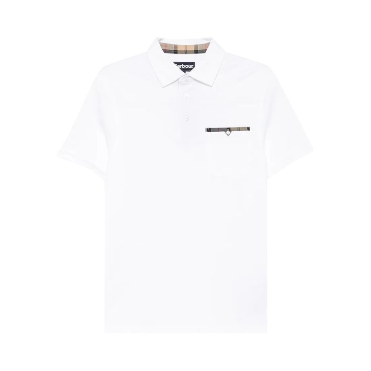 Barbour Corpatch Polo Shirt White