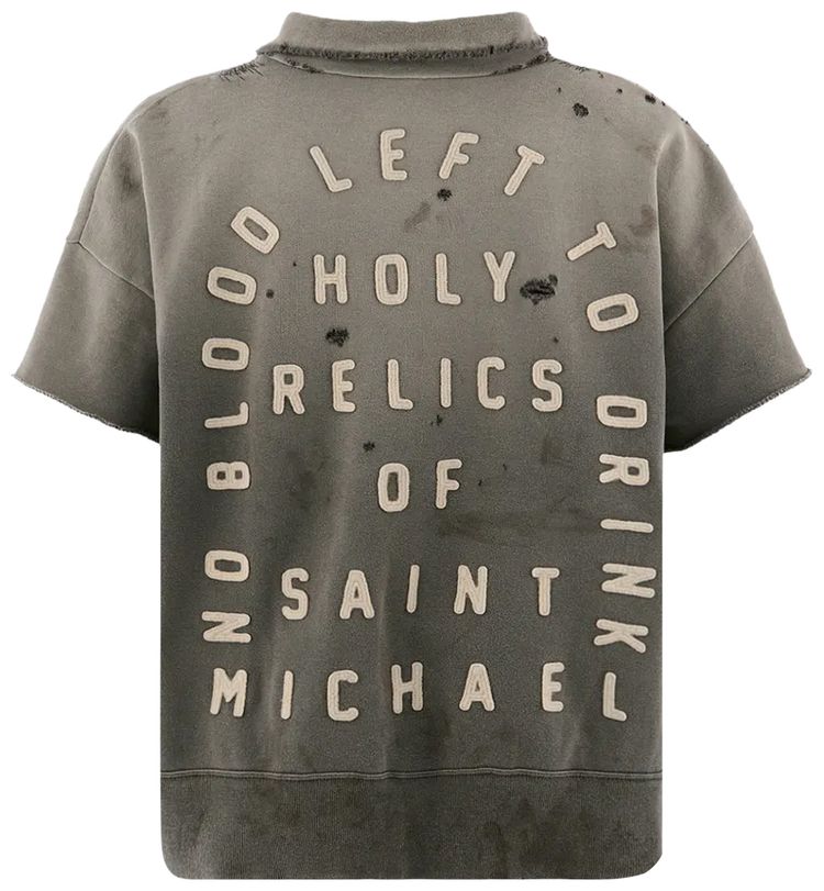 SAINT Mxxxxxx Saint Short Sleeve Half Zip Charcoal
