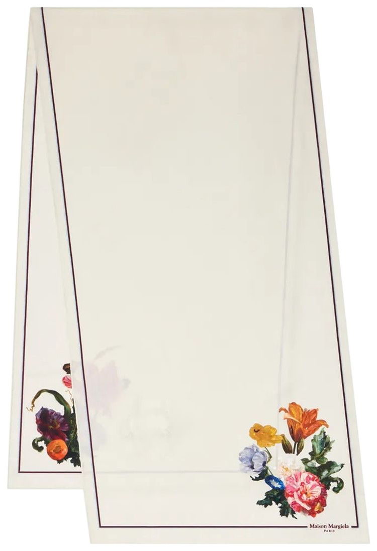 Maison Margiela Floral Scarf Light Small Bouquet