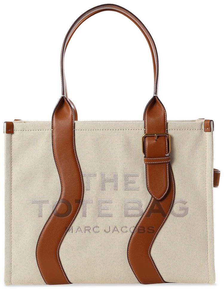 Marc Jacobs The Wavy Canvas Large Tote Bag BeigeArgan Oil