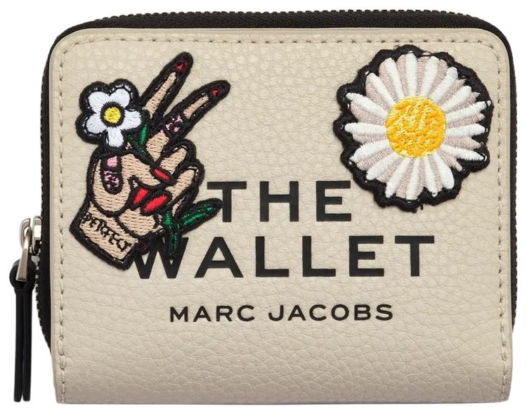 Marc Jacobs The Mini Compact Wallet Cloud White