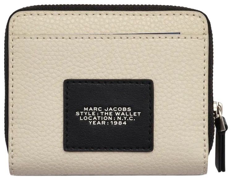 Marc Jacobs The Mini Compact Wallet Cloud White
