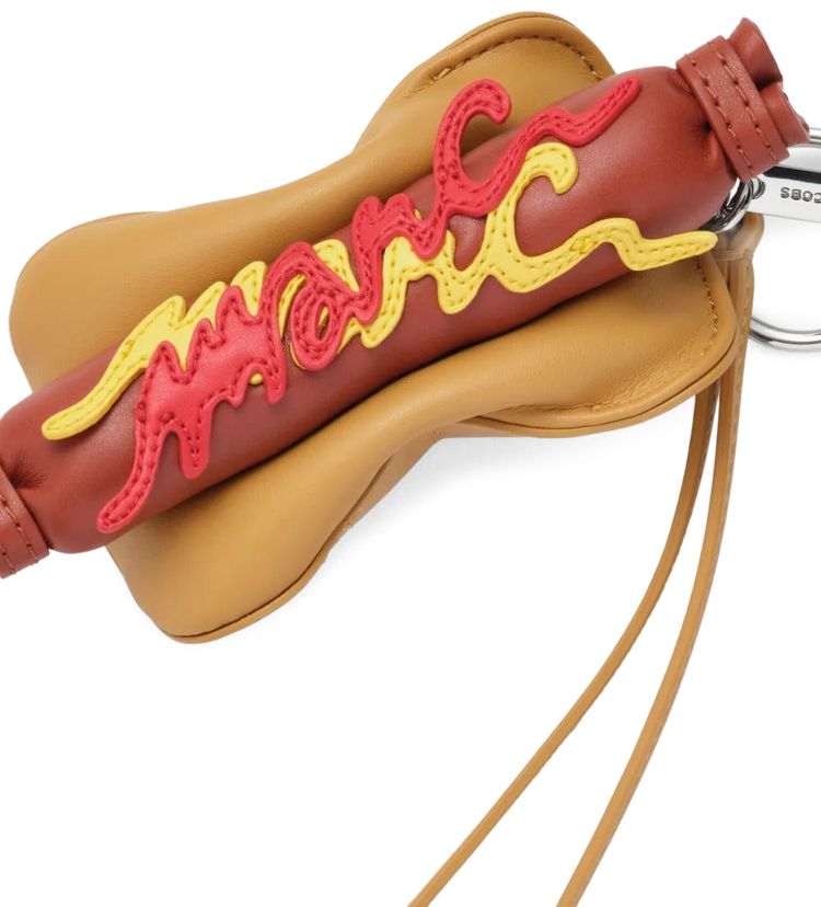 Marc Jacobs The Pop Americana Soft Pretzel Bag Charm BrownMulticolor