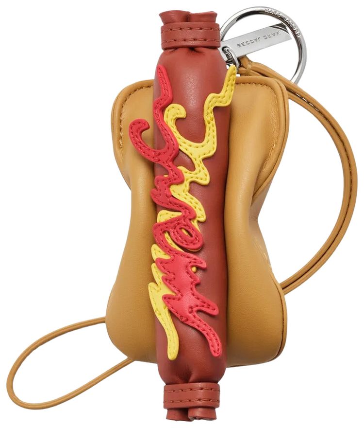 Marc Jacobs The Pop Americana Soft Pretzel Bag Charm BrownMulticolor