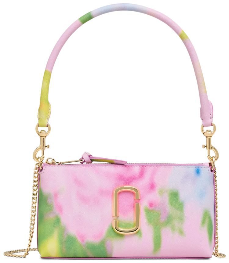 Marc Jacobs The Pochette Blurred Floral Snapshot Bag Ribbon Pink