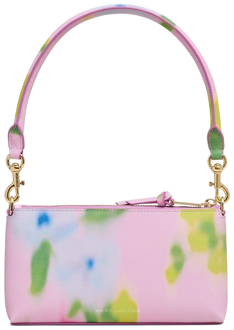 Marc Jacobs The Pochette Blurred Floral Snapshot Bag Ribbon Pink