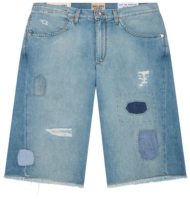 Gallery Dept Zip Shorts Indigo