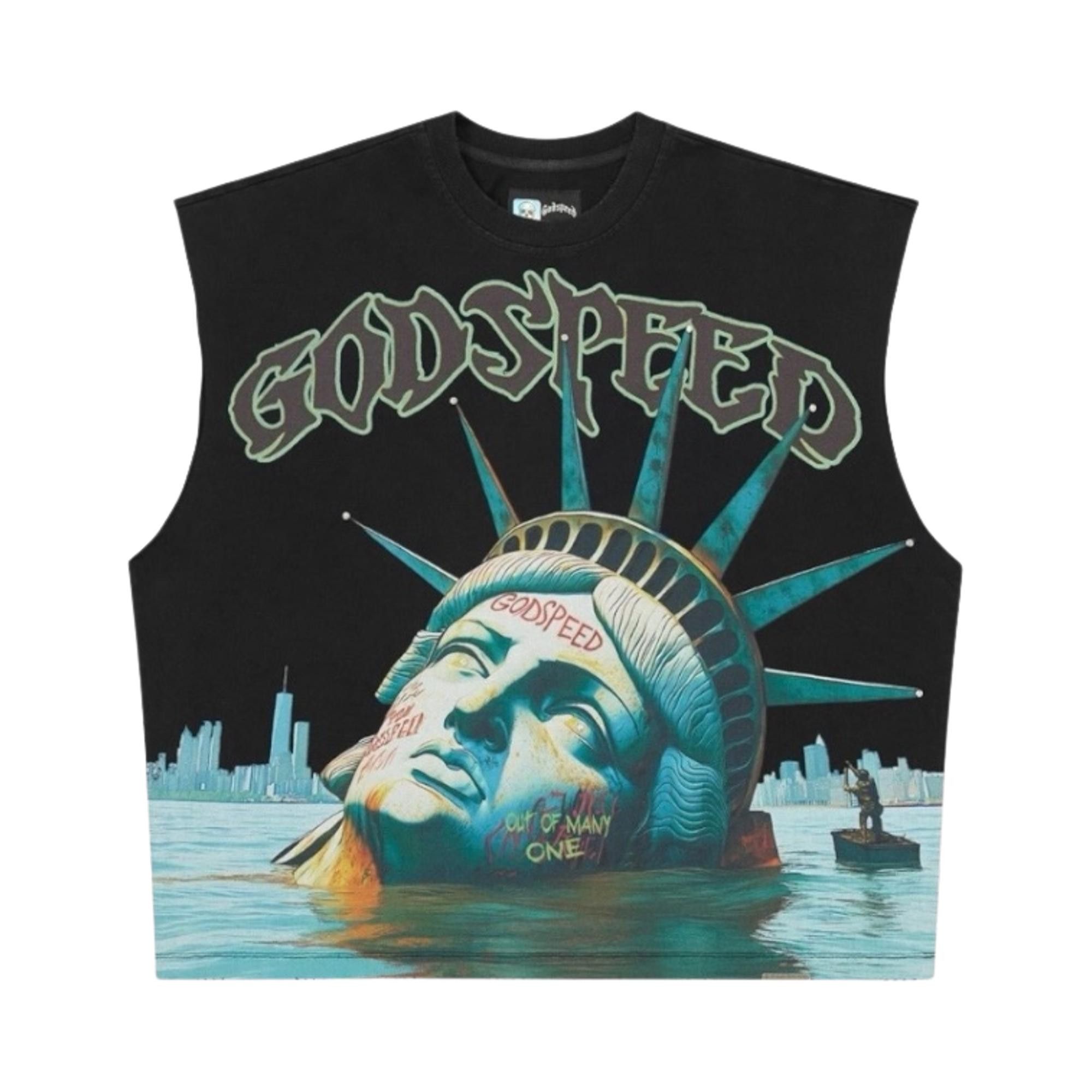 Buy Godspeed Sunken Liberty Sleeveless T-Shirt 'Black' - 11652