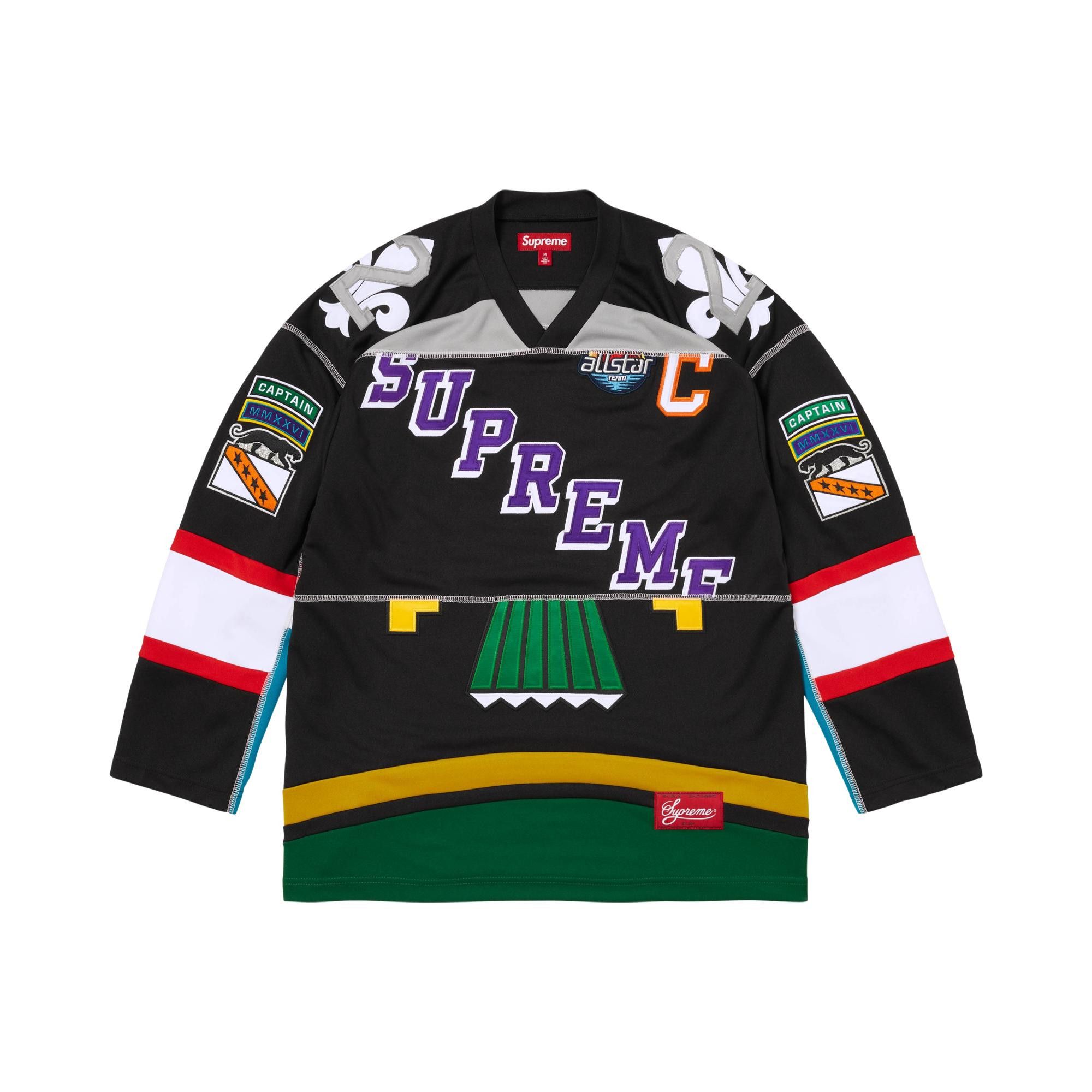 Buy Supreme Paneled Hockey Jersey 'Black' - SS26KN34 BLACK | GOAT CA
