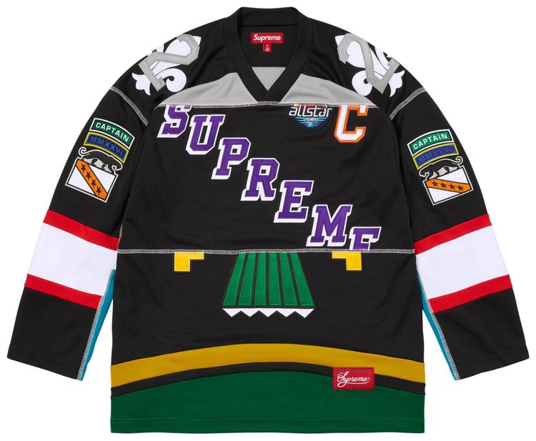 Supreme Paneled Hockey Jersey Black