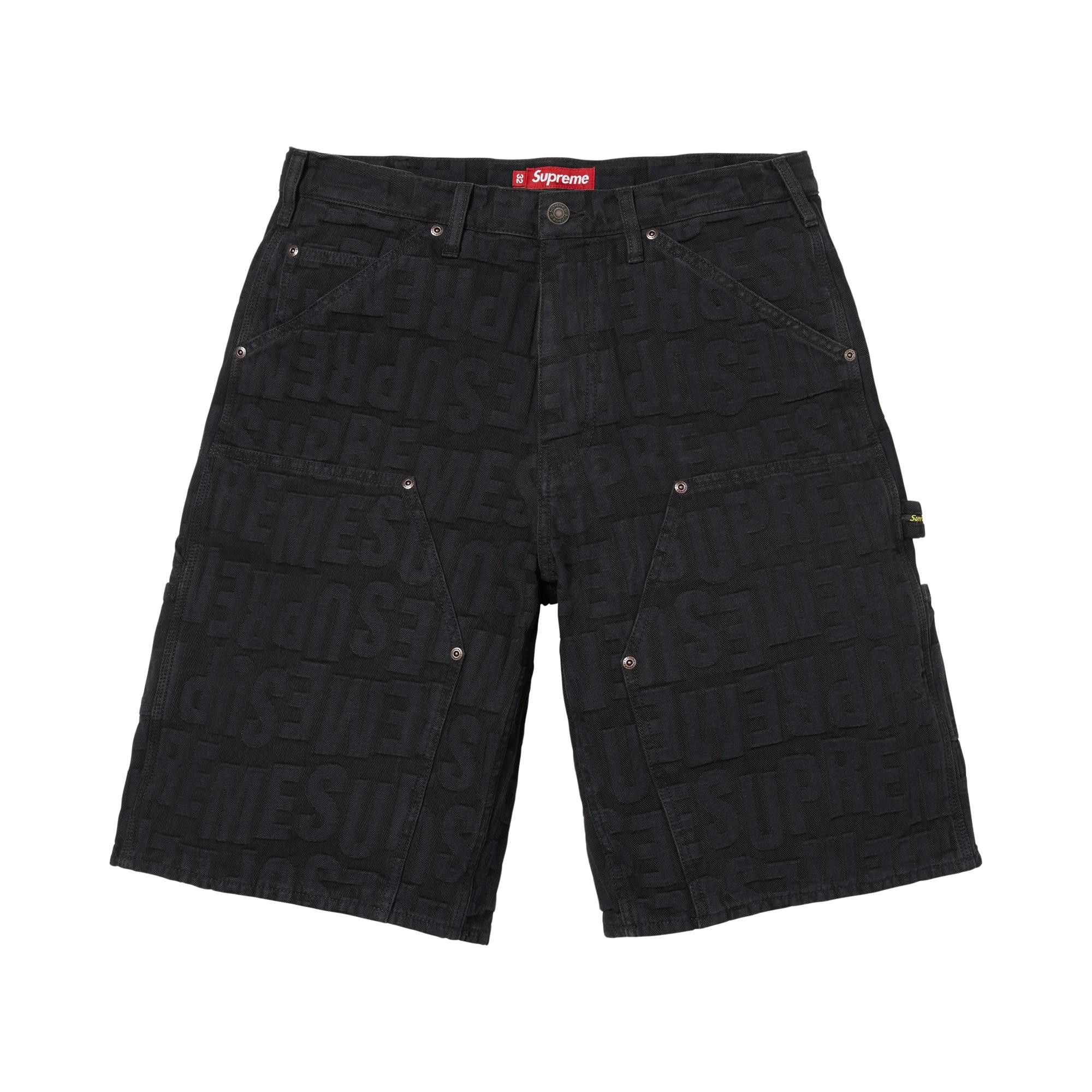 Buy Supreme Repeat Jacquard Double Knee Denim Short 'Black