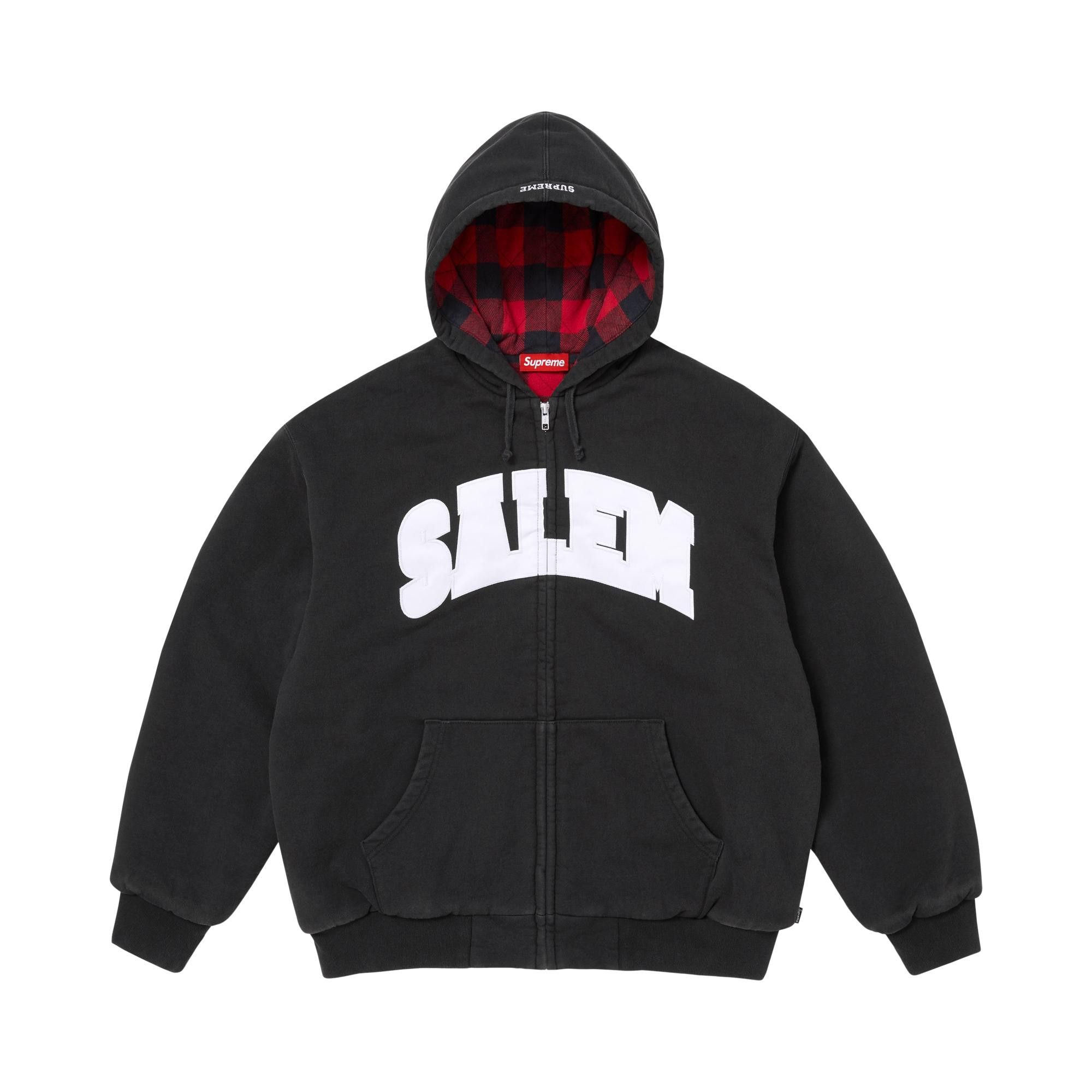 トップス Supreme x SALEM Zip Up Hooded Sweatshirt Buy Supreme x Salem Zip Up Hooded Sweatshirt 'Black' - SS26SW57
