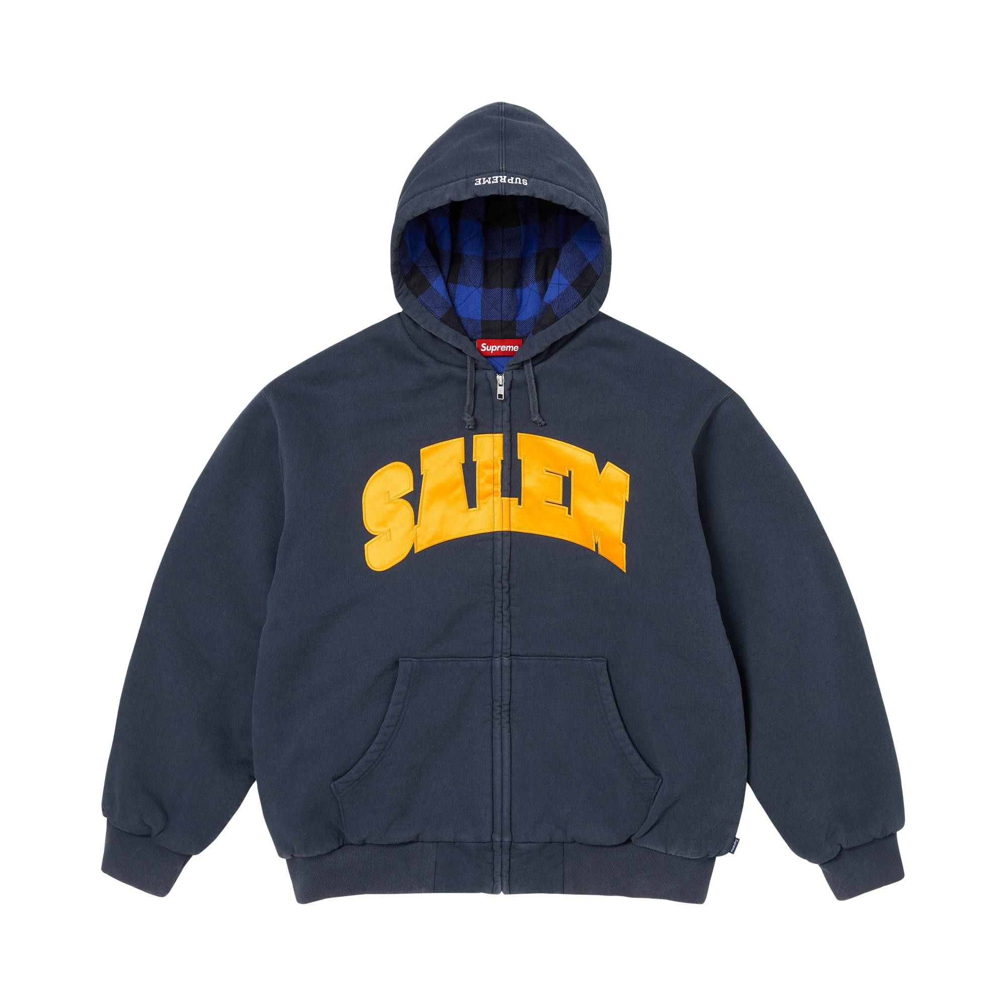 Buy Supreme x Salem Zip Up Hooded Sweatshirt 'Navy' - SS26SW57