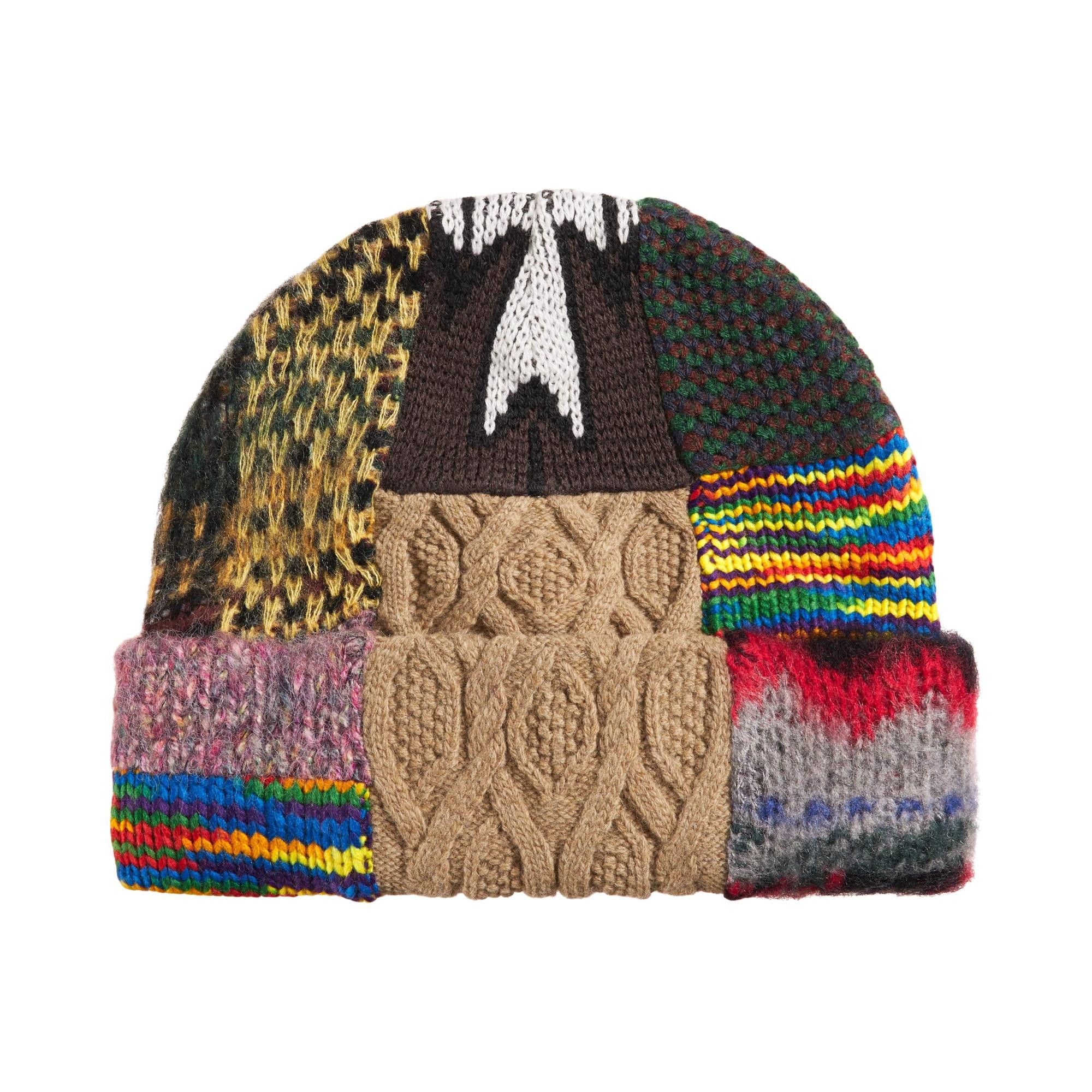 Buy Supreme Patchwork Beanie 'Brown' - SS26BN37 BROWN | GOAT