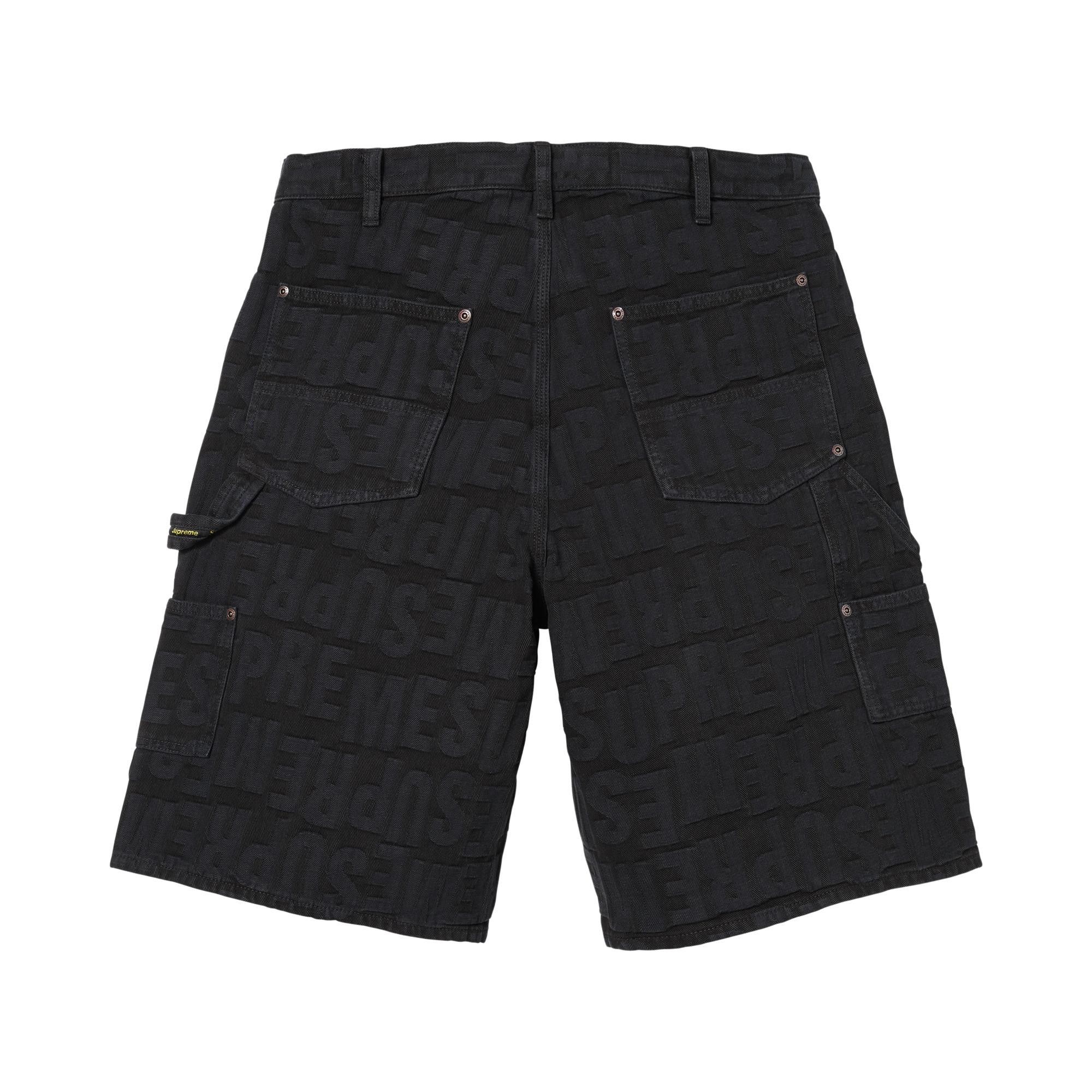 パンツ Supreme Double Knee Denim Short Black 32 Buy Supreme Repeat Jacquard Double Knee Denim Short 'Black