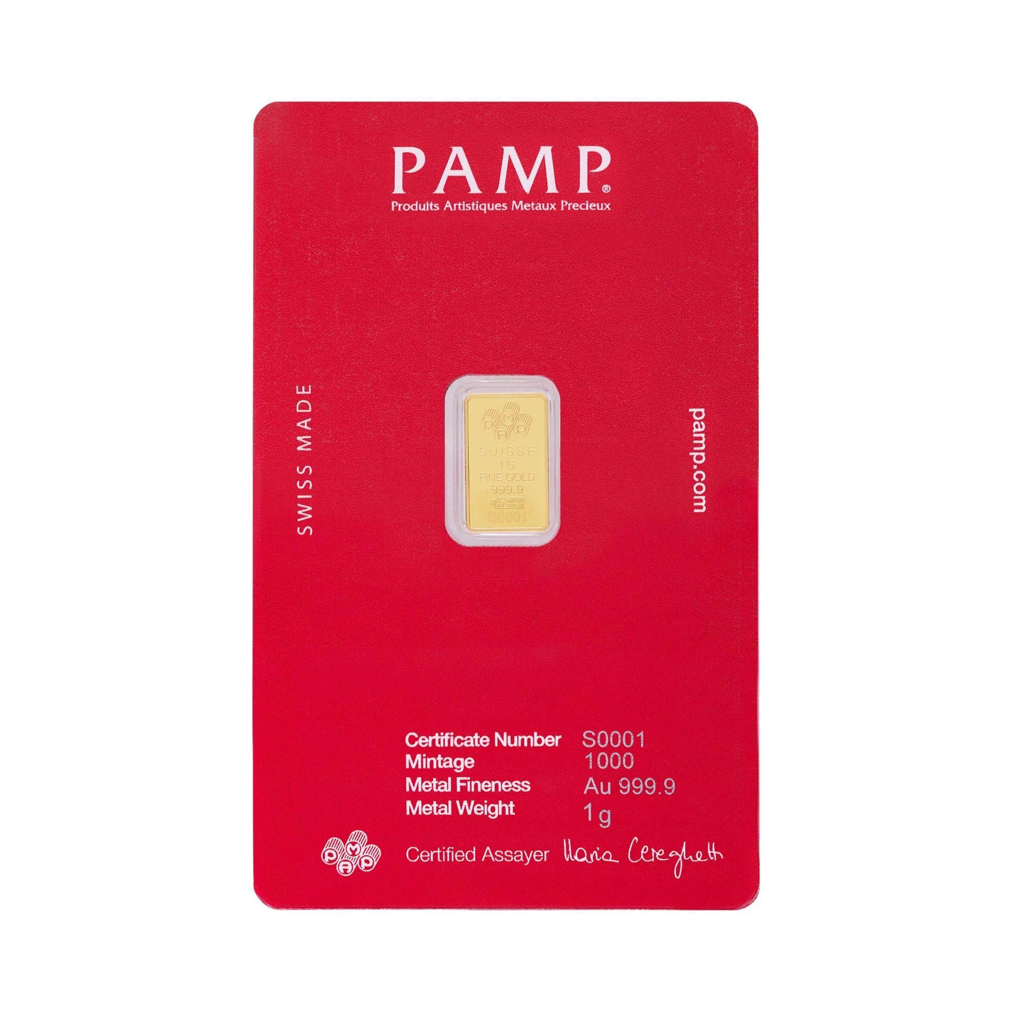 Buy Supreme x Pamp Suisse 1g Gold Bar 'Red' - SS26A123 RED | GOAT