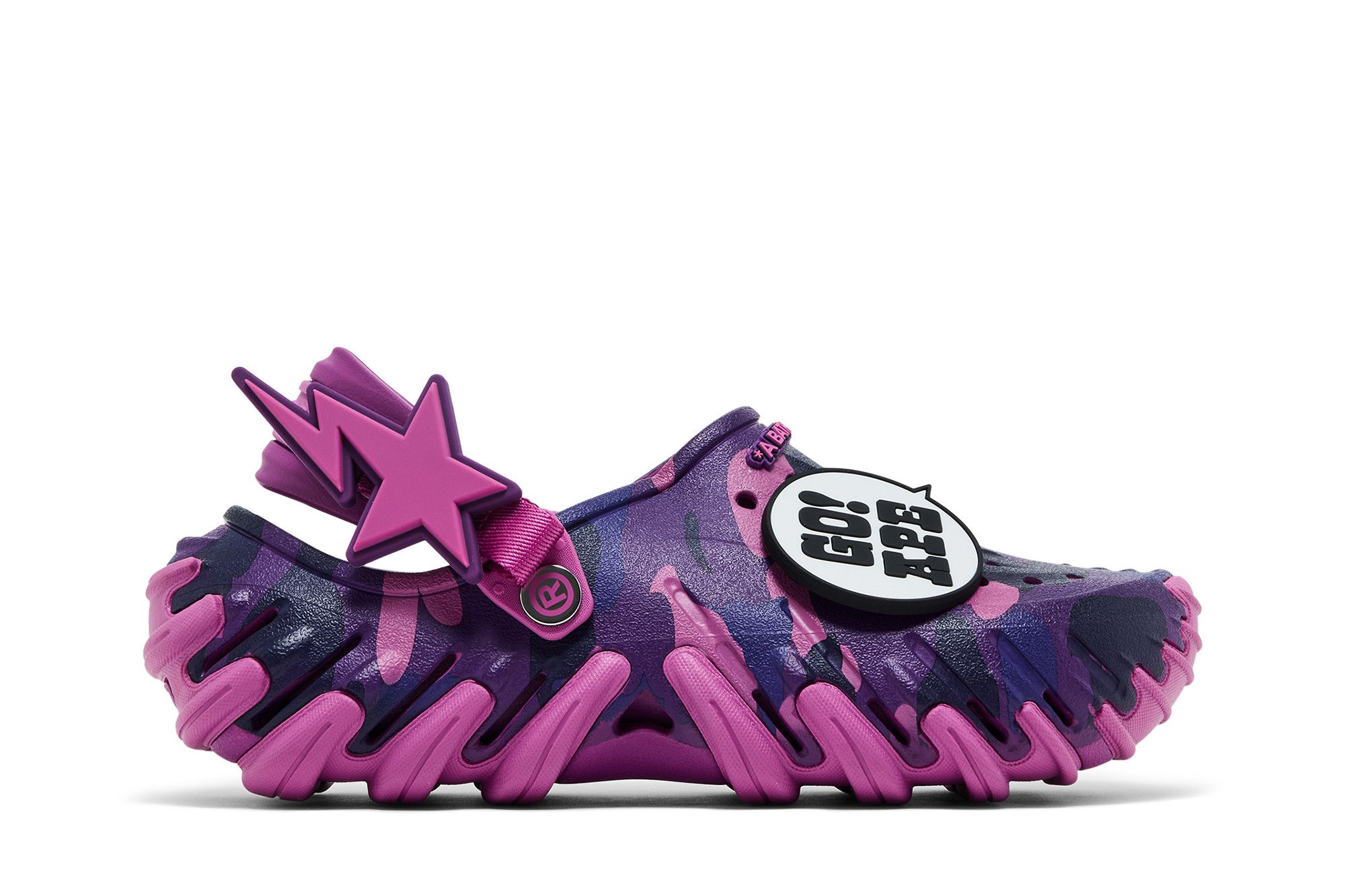 Buy BAPE x Crocs Echo RO Clog 'Purple Camo' - 213140 5BV | GOAT