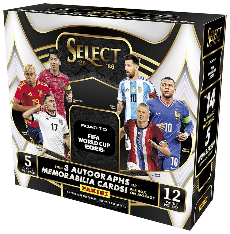 2025 26 Panini Select Soccer Road To FIFA World Cup Blaster Box