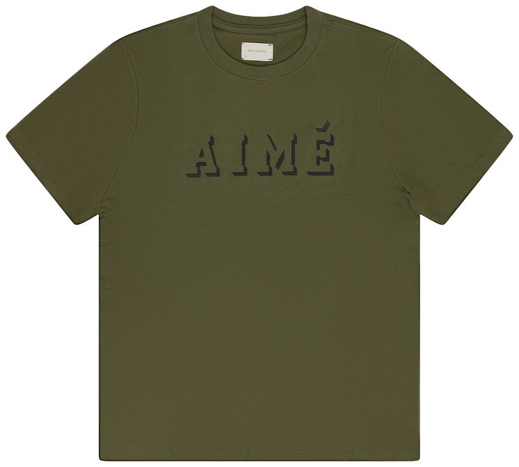 Aime Leon Dore Shadow Logo T Shirt Green