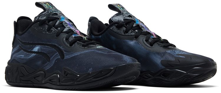 Puma MB04 Lo Team Big Kid Black Dark Amethyst