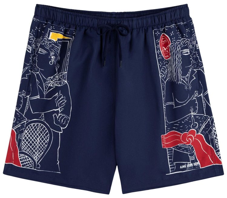 Aime Leon Dore Fassianos Nocturnal Love Swim Short Navy Multi