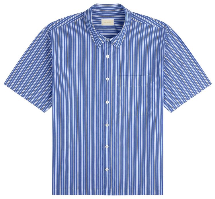 Aime Leon Dore Yarn Dyed Striped Shirt Blue Stripe