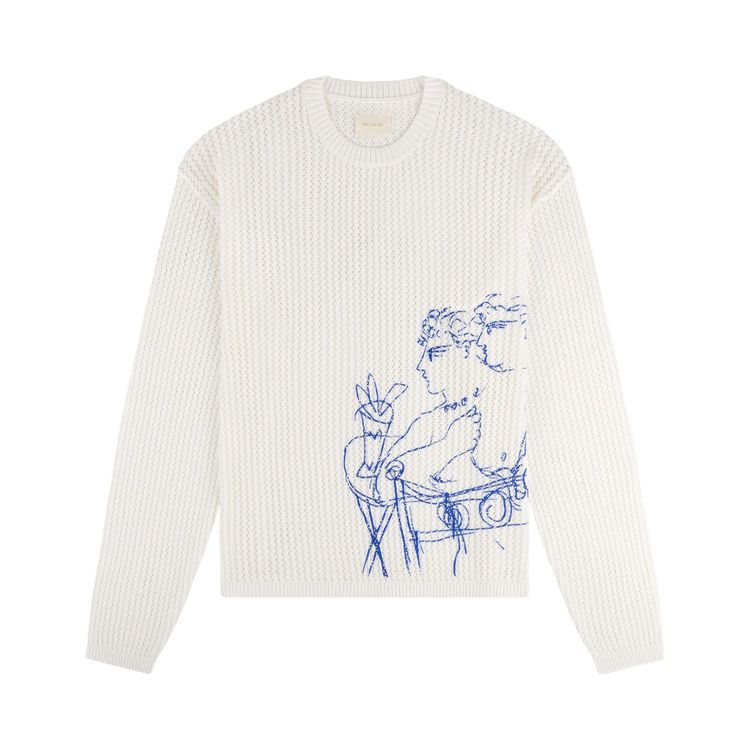 Aime Leon Dore Fassianos Rendez Vous Crewneck Sweater Coconut Milk
