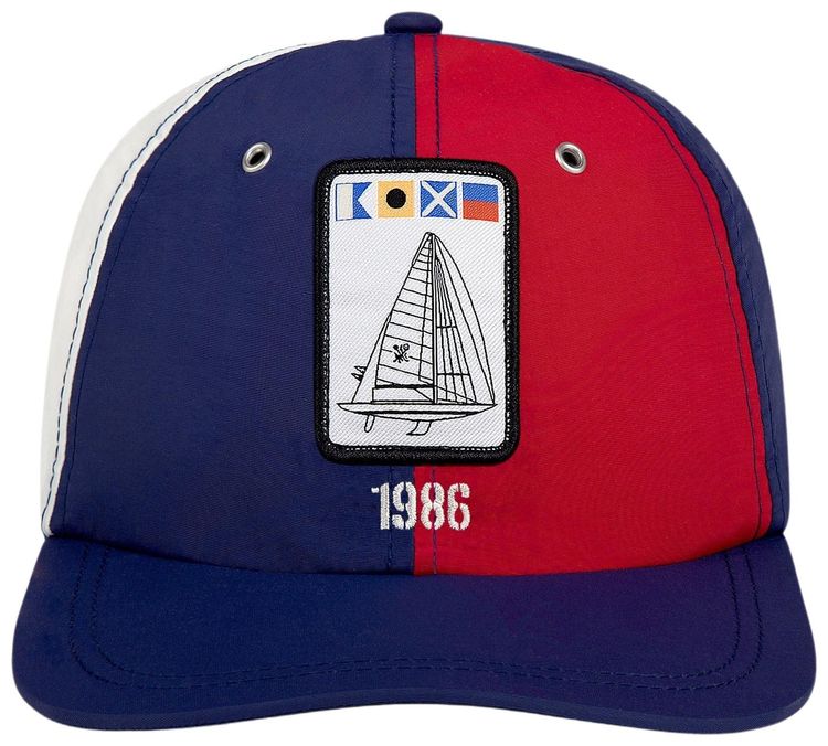 Aime Leon Dore Nylon Deck Hat Barbados CherryNavy Peony