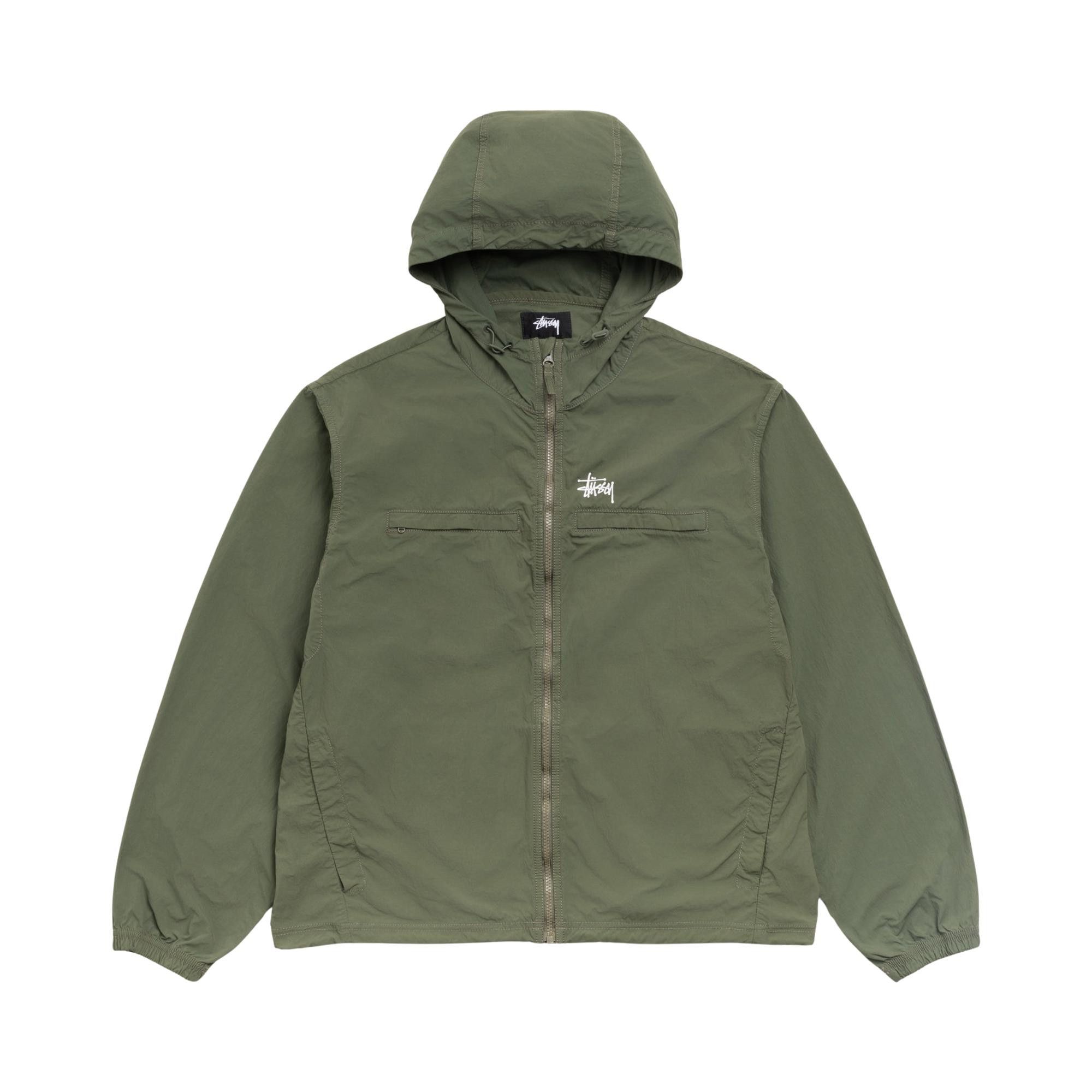 Buy Stussy Lightweight Hooded Jacket 'Olive' - 115900 OLIV | GOAT
