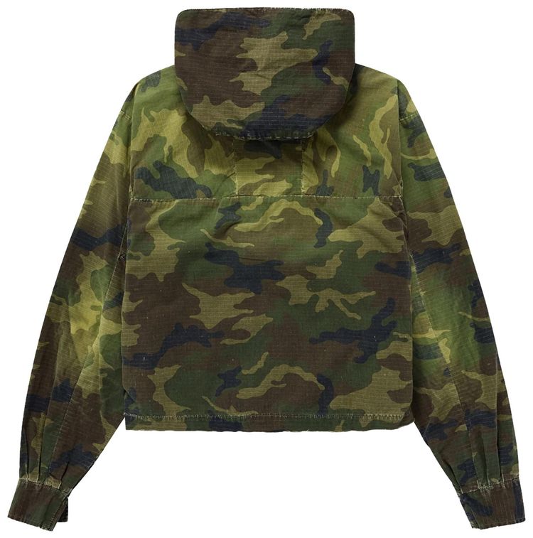 424 Cropped Parka Green
