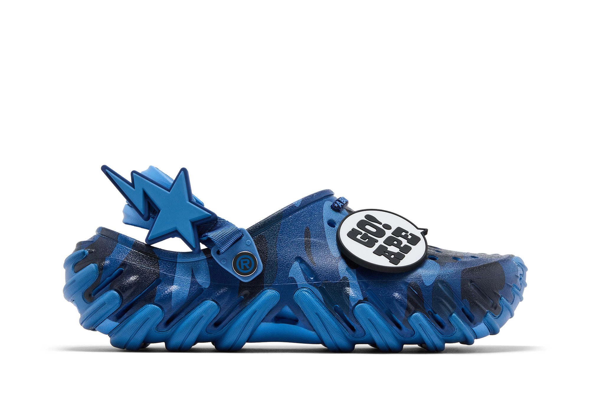 Buy BAPE x Crocs Echo RO Clog 'Blue Camo' - 213140 4SN | GOAT