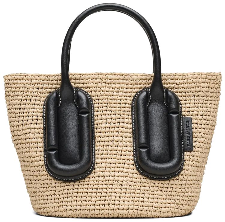 Marc Jacobs Babe Small Tote In Woven Natural